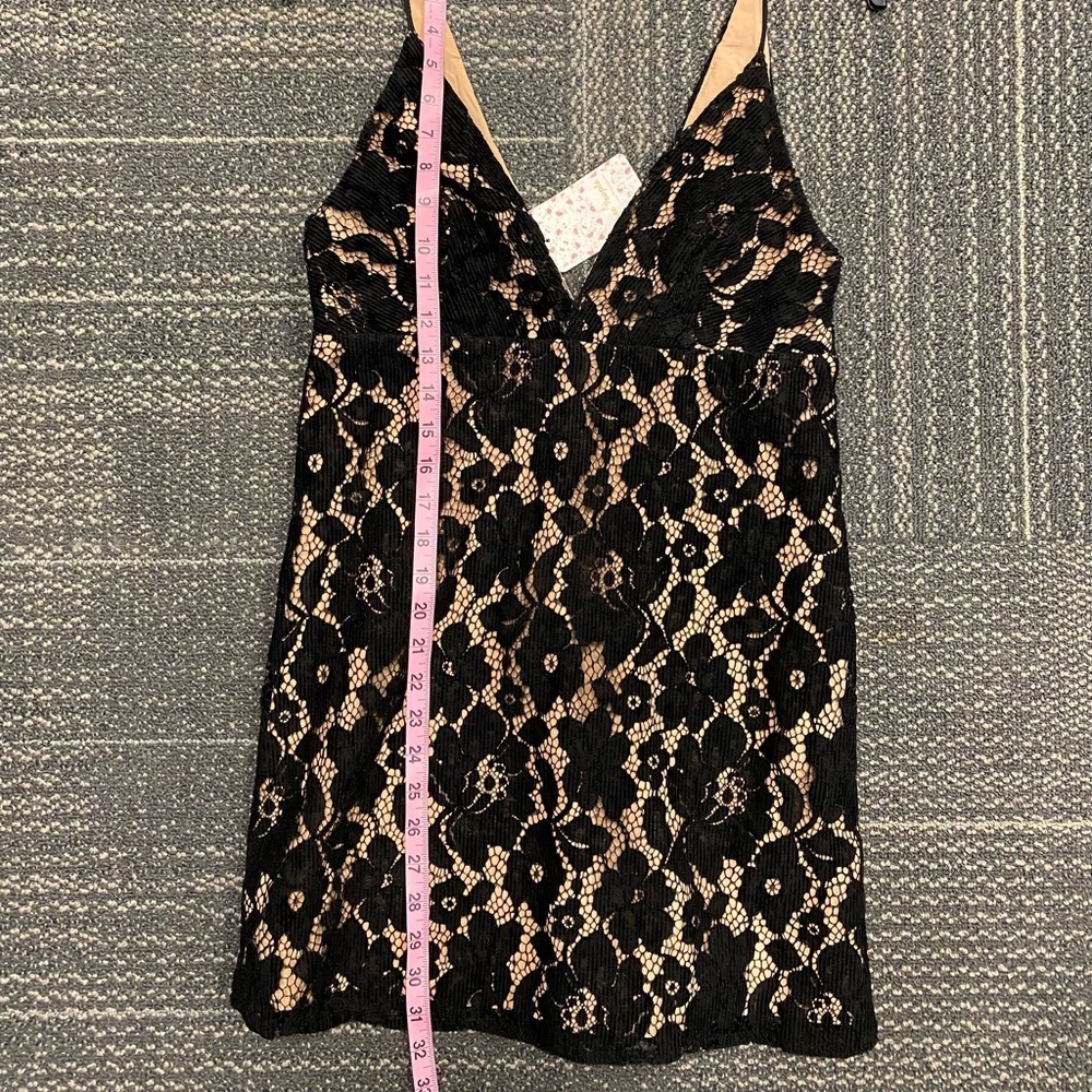 NWT Free People Dangerous Love Black Lace Mini Dress Size 2 - Picture 12 of 14